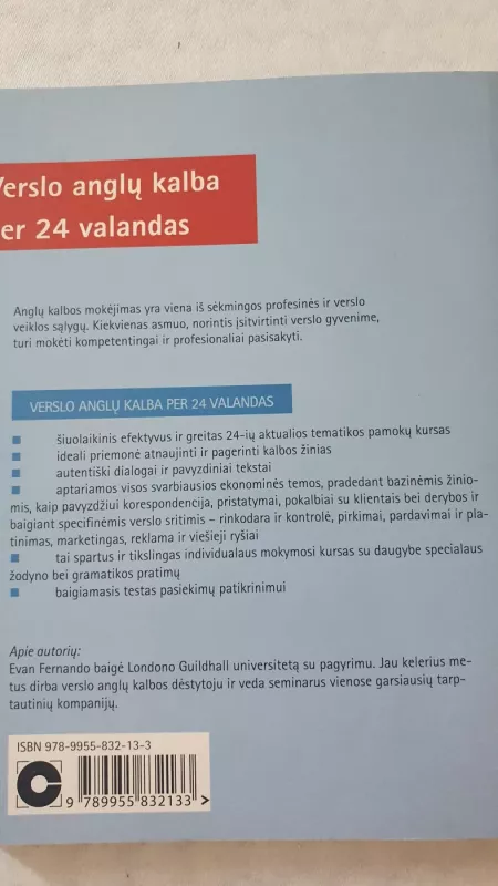 Verslo anglų kalba per 24 val. - Evan Frendo, knyga 3