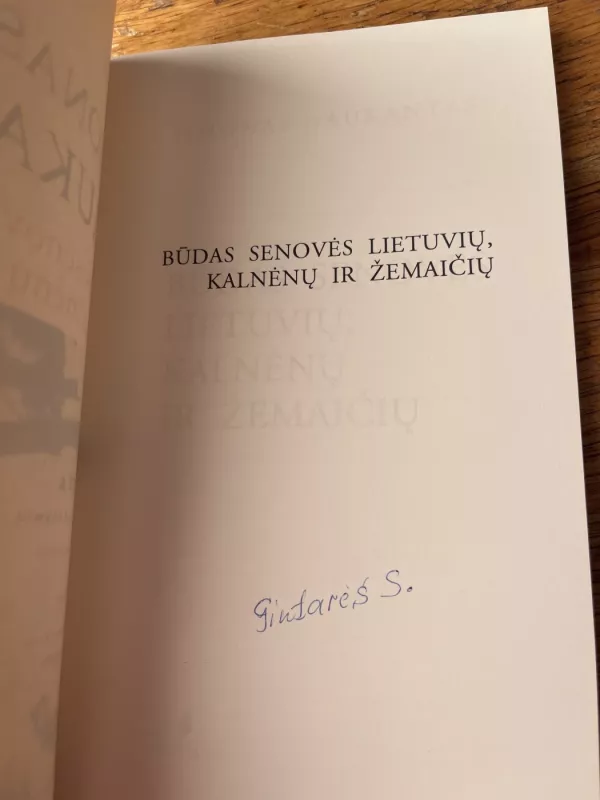 Būdas senovės lietuvių, kalnėnų ir žemaičių - Simonas Daukantas, knyga 3