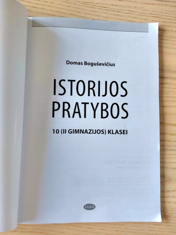 Istorijos pratybos 10 (II gimnazijos) klasei - Domas Boguševičius, knyga 3