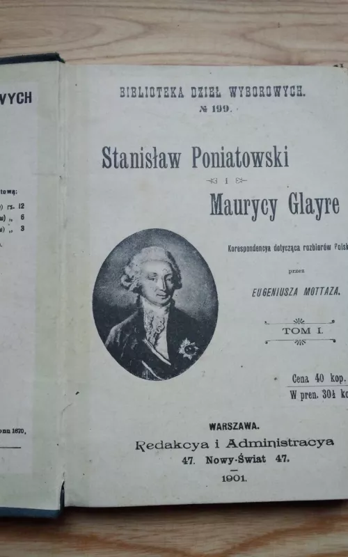 Stanislaw Poniatowski. Maurycy Glayre - Eugeniusz Mottaz, knyga 2