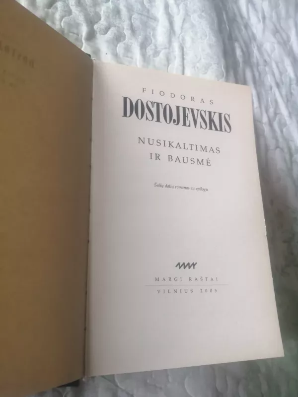 Nusikaltimas ir bausmė - Fiodoras Dostojevskis, knyga 3