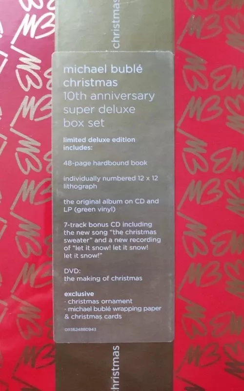 Michael Buble – Christmas (10th Anniversary Super Deluxe Box) LP+ 2CD + DVD Coloured - Michael Buble, plokštelė 2