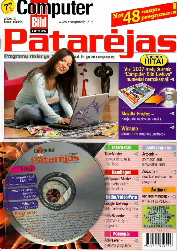 Computer Bild Lietuva PATARĖJAS 2008 M. + CD (VISI NUMERIAI) - Autorių Kolektyvas, knyga 3