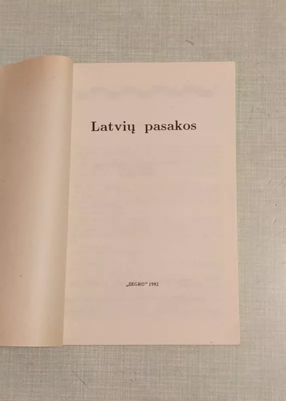 Latvių pasakos - Autorių Kolektyvas, knyga 5