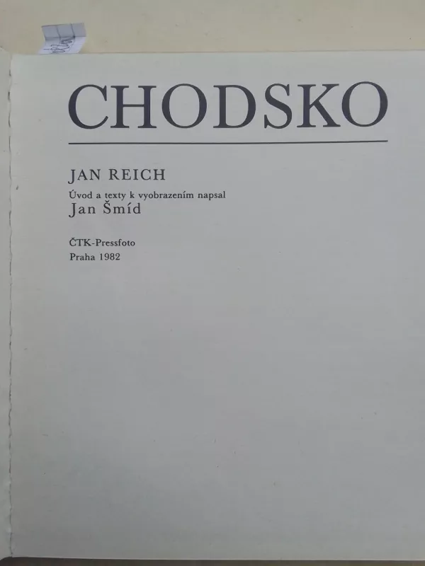 Chodsko - Jan Reich, knyga 3