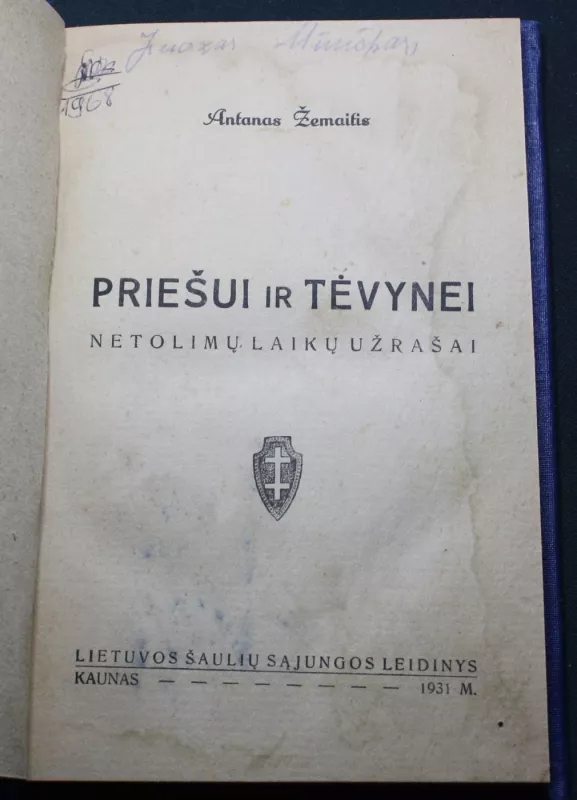 Priešui ir Tėvynei - Antanas Žemaitis, knyga 3