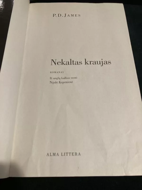 Nekaltas kraujas - P. D. James, knyga 3