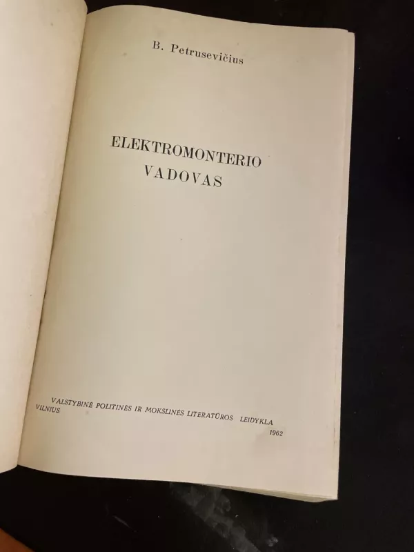 Elektromonterio vadovas - B. Petrusevičius, knyga 5