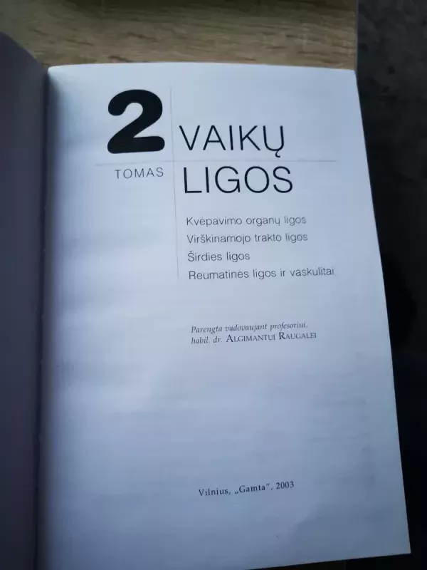 Vaikų ligos 2 tomas - Algimantas Raugalė, knyga 4