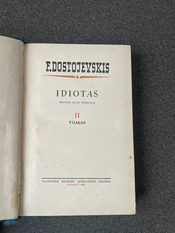 Idiotas II tomas - Fiodoras Dostojevskis, knyga 2