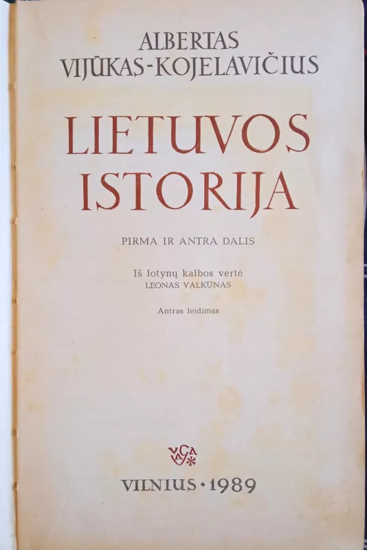 Lietuvos istorija - Albertas Vijūkas-Kojelavičius, knyga 3