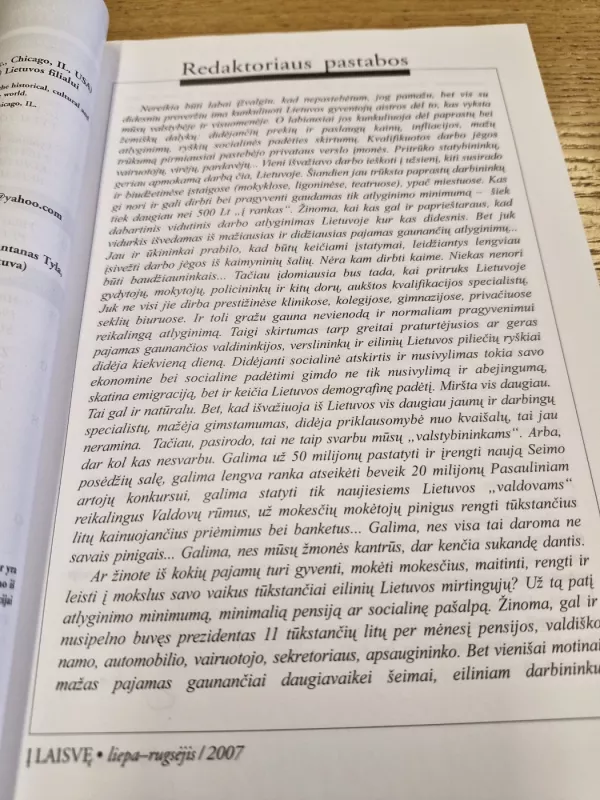 Į LAISVĘ 2007 liepa- rugsėjis - Autorių Kolektyvas, knyga 4