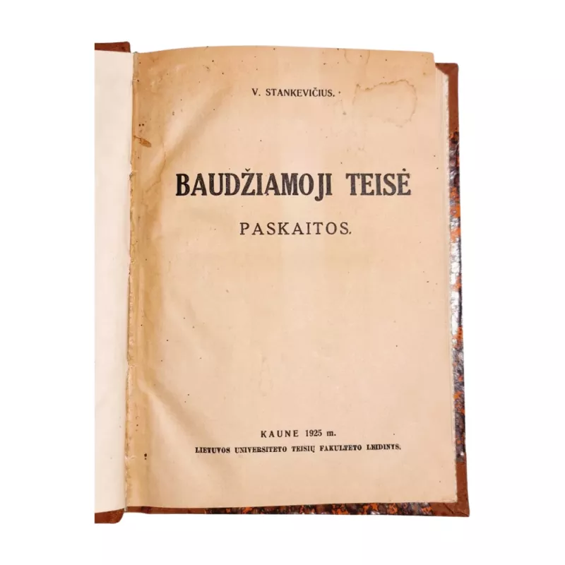 Baudžiamoji Teisė: Paskaitos - Vladimiras Stankevičius, knyga 2