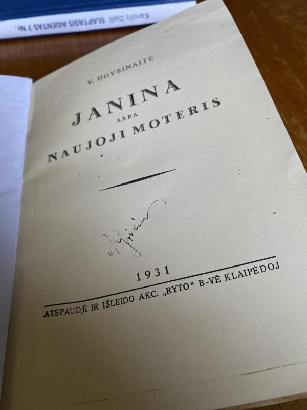 Janina arba Naujoji moteris - V. Dovsinaitė, knyga 3