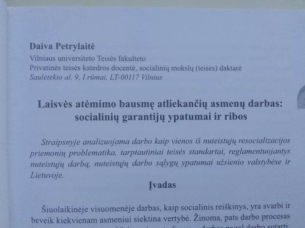 Bausmių vykdymo sistemos teisinis reguliavimas ir perspektyvos Lietuvos Respublikoje - Vyriausiasis mokslinis redaktorius Gintaras Švedas, knyga 4