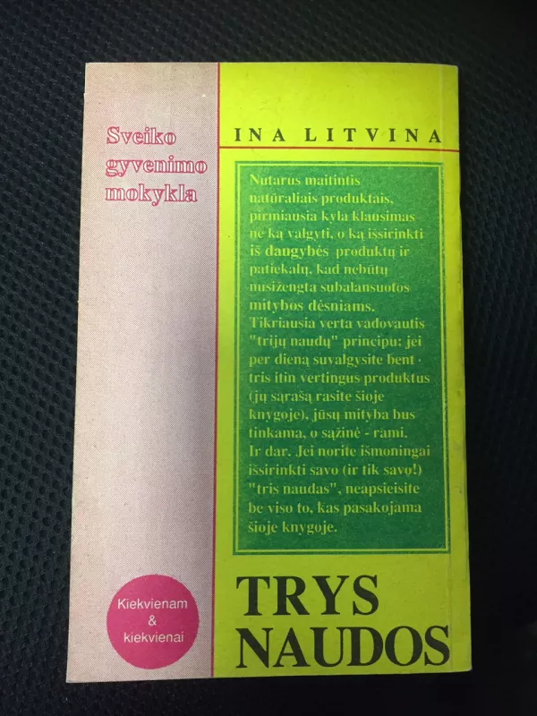 Trys naudos - Ina Litvina, knyga 3