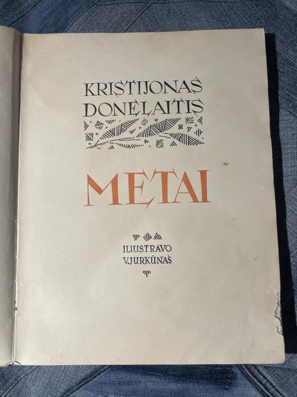 K.Donelaitis Metai,1956 m(Jurkūno iliustracijos) - Kristijonas Donelaitis, knyga 2