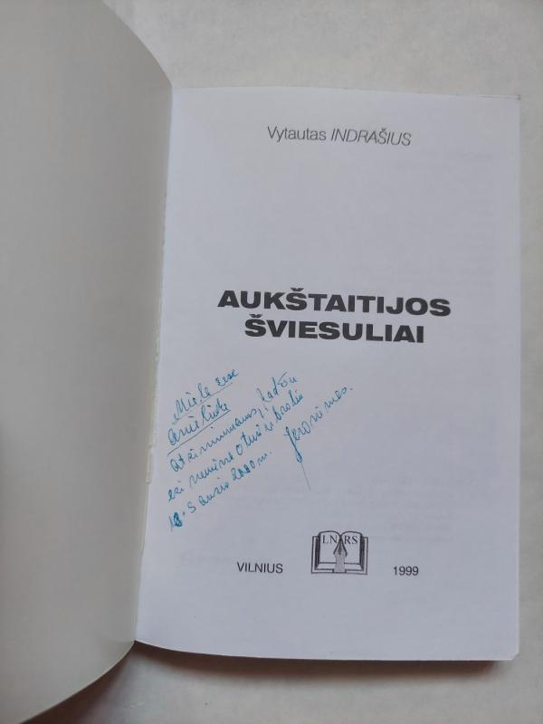 Aukštaitijos šviesuliai - Vytautas Indrašius, knyga 3