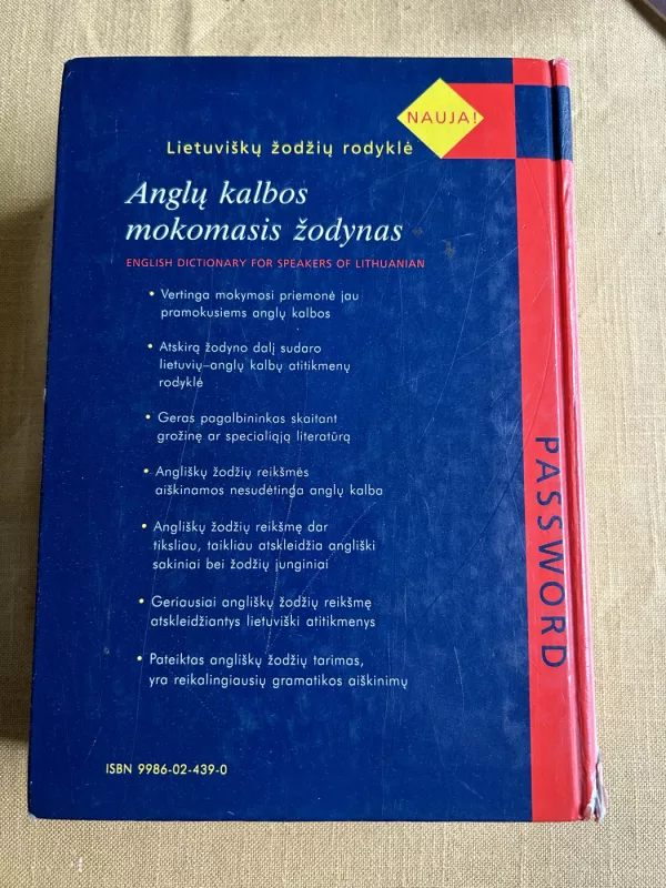 Anglų kalbos mokomasis žodynas - Olimpija Armalytė, knyga 4