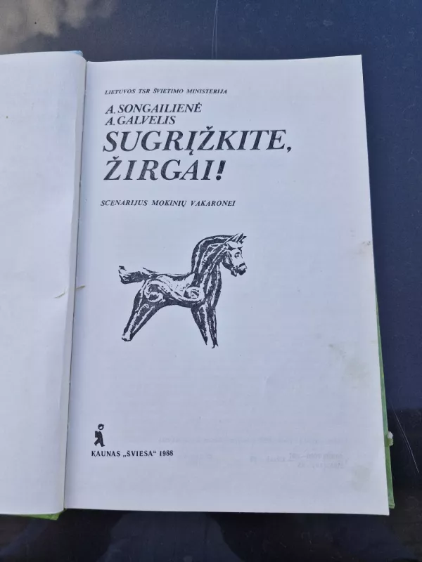 SUGRĮŽKITE ŽIRGAI - A. Songailienė, A.  Galvelis, knyga 3