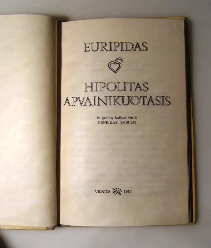 Hipolitas apvainikuotasis - Euripidas, knyga 5