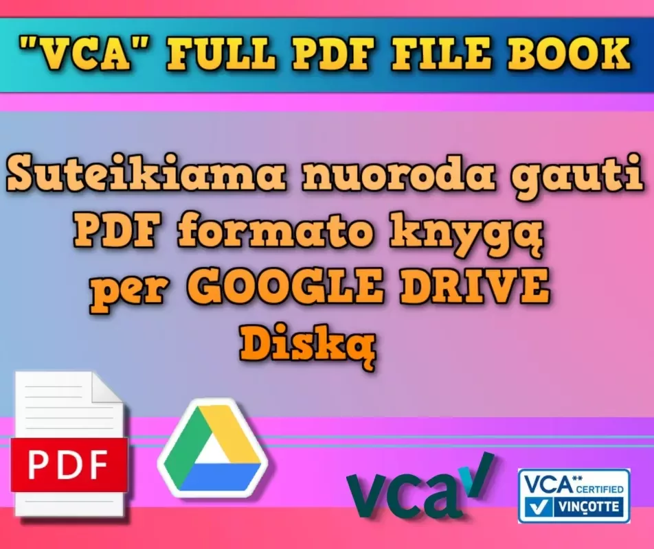 VCA mokomoji nuotolinė online knyga - vca mokymai, knyga 3