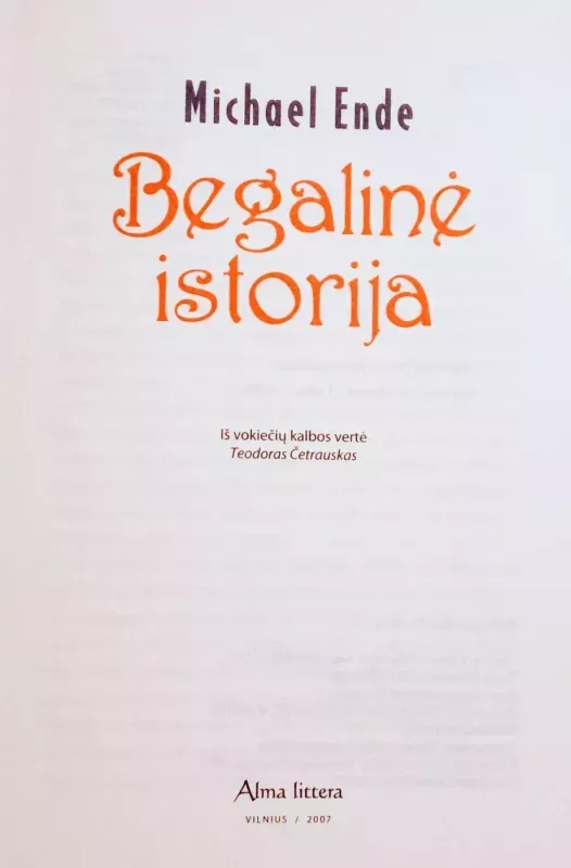 Begalinė istorija - Michael Ende, knyga 6