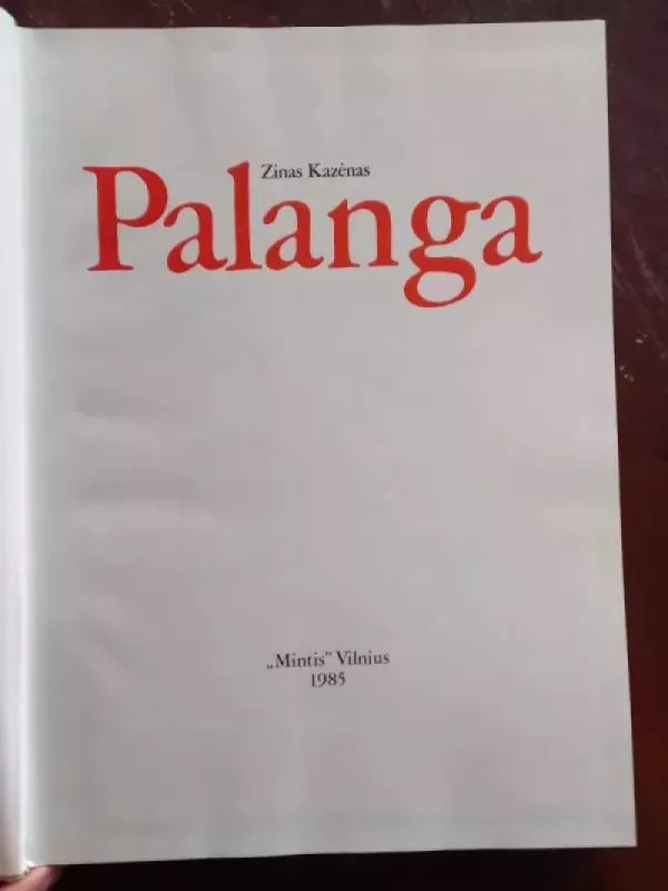 Palanga - Zinas Kazenas, knyga 3