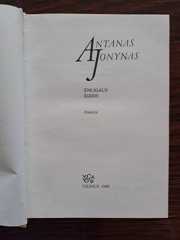 Žmogaus širdis - Antanas Jonynas, knyga 4