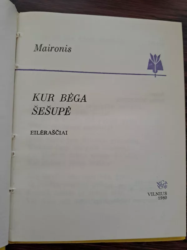 Kur bėga šešupė -  Maironis, knyga 3