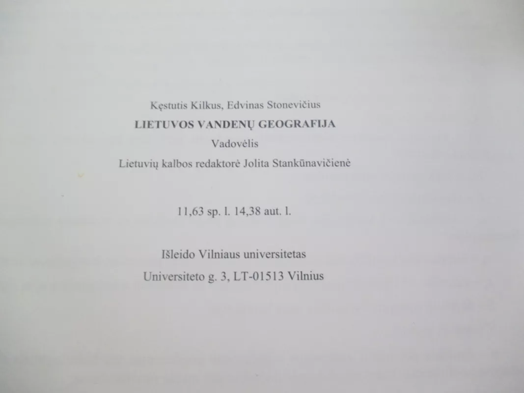 Lietuvos vandenų geografija - Kęstutis Kilkus, knyga 4