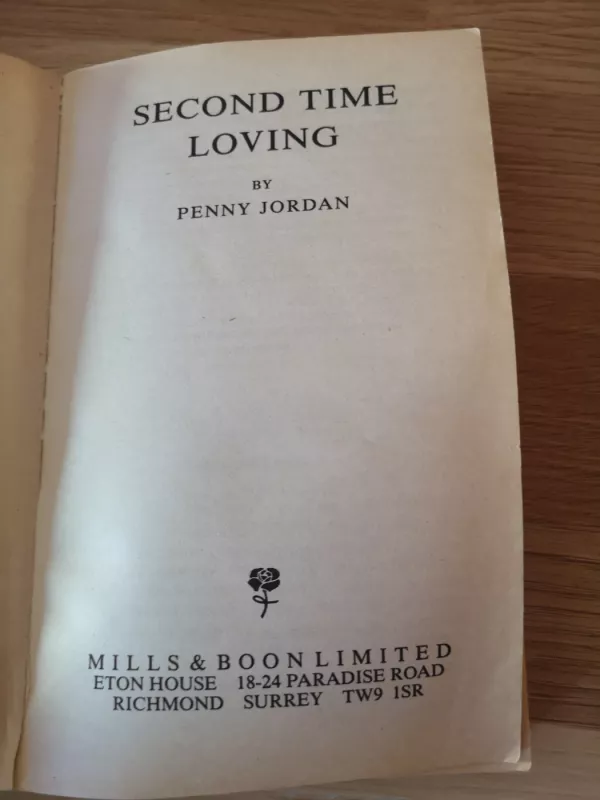 Second time loving - Penny Jordan, knyga 4