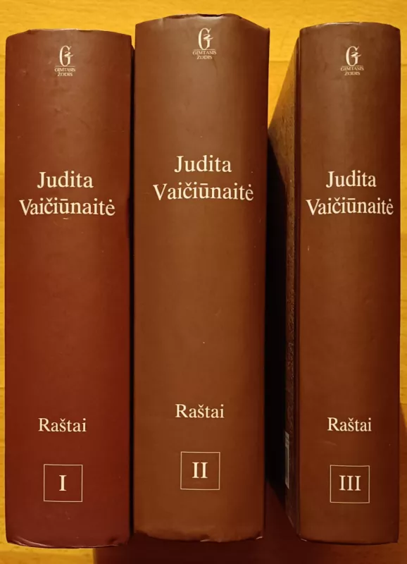 Rastai I-III tomai. Judita Vaiciunaite - Judita Vaičiūnaitė, knyga 2