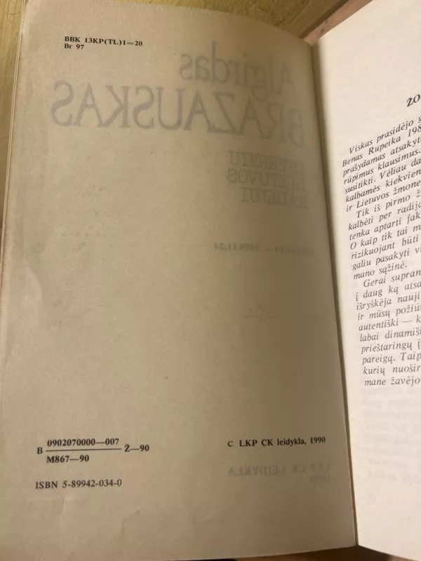 Interviu Lietuvos radijui - Algirdas Brazauskas, knyga 5