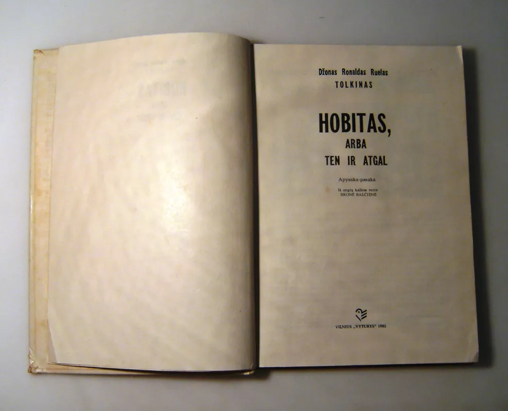 Hobitas, arba Ten ir atgal - Džonas Ronaldas Ruelas Tolkinas, knyga 6