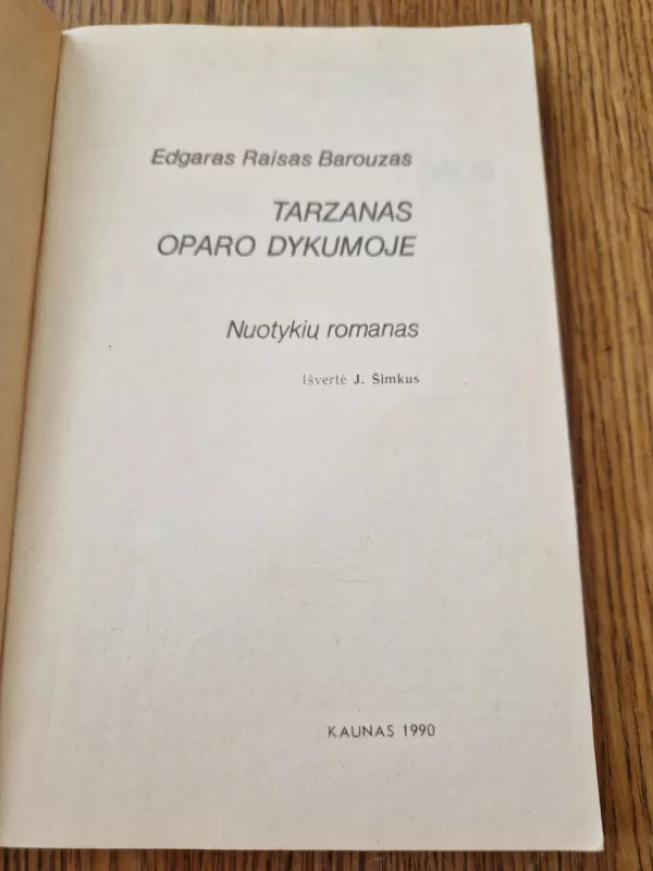 Tarzanas Oparo dykumoje - Edgaras Barouzas, knyga 4