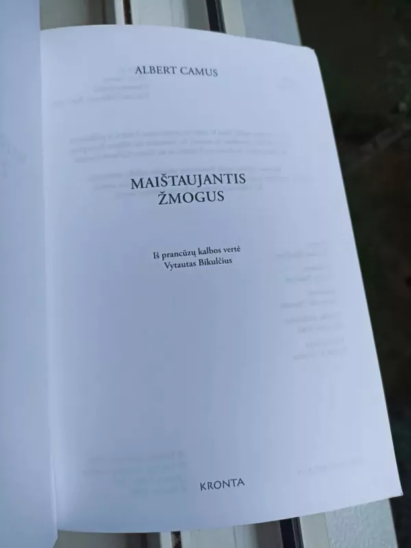 Maištaujantis žmogus - Albert Camus, knyga 4