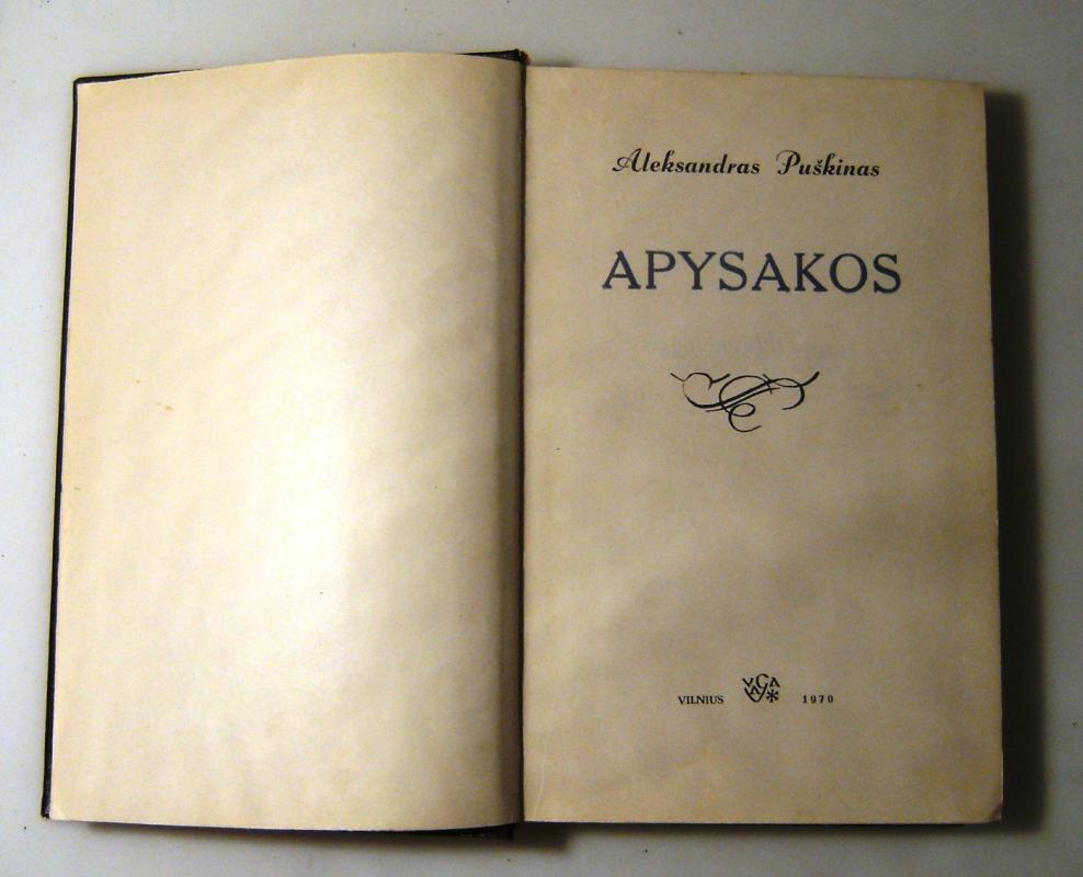 Apysakos - Aleksandras Puškinas, knyga 6