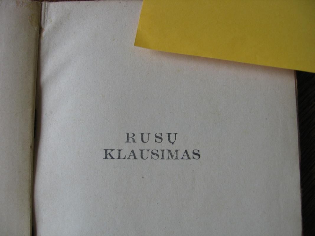 Rusų klausimas - K. Simonovas, knyga 4