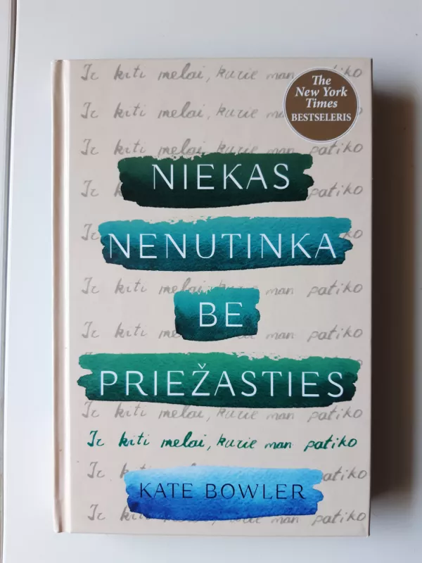 Niekas nenutinka be priežasties: ir kiti melai, kurie man patiko - Kate Bowler, knyga 2