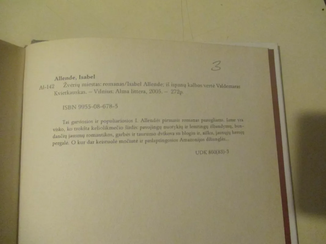 Žvėrių miestas - Isabel Allende, knyga 4