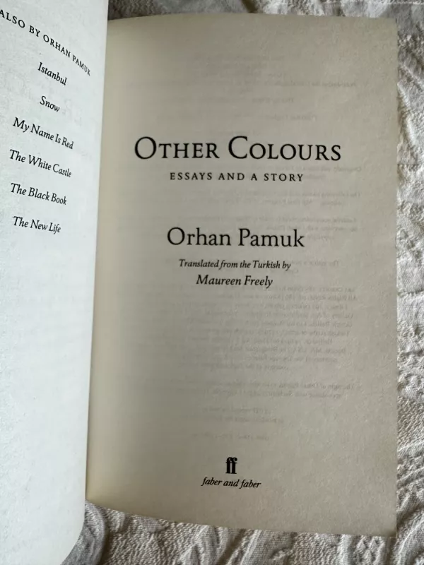 Other colours - Orhan Pamuk, knyga 4