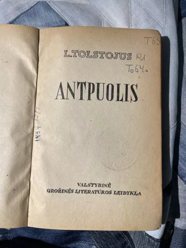 Antpuolis - Levas Tolstojus, knyga 4