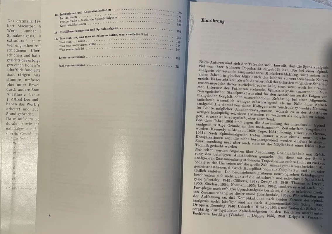 Lumbalpunktion, intradurale und extradurale Spinalanalgesie - Sir Robert Macintosh, knyga 5