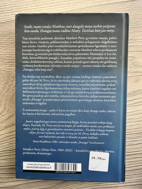 Friends, Lovers and the Big Terrible Thing - Matthew Perry, knyga 3