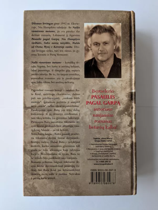 Našlė vieneriems metams - John Irving, knyga 3