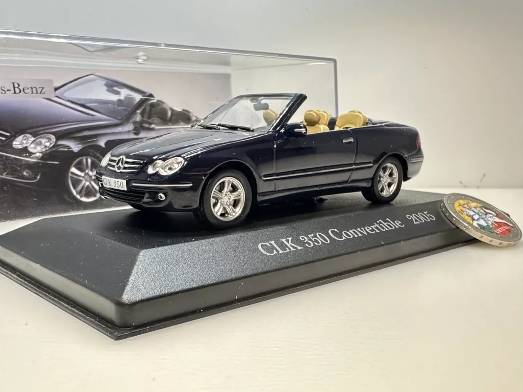 Mercedes-Benz CLK 350 Convertible 2005 1:43 DeA Deutschalnd - , namai ir interjeras 2