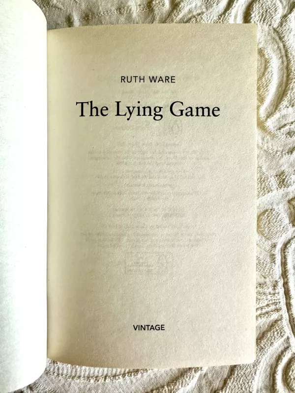 The Lying Game - Ruth Ware, knyga 5