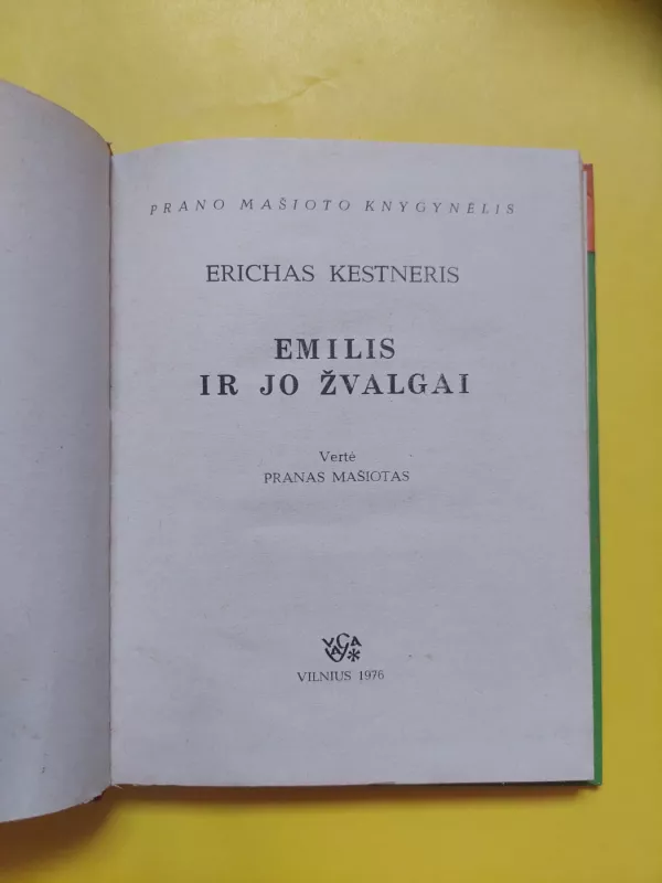 Emilis ir jo žvalgai - Ėrichas Kestneris, knyga 5