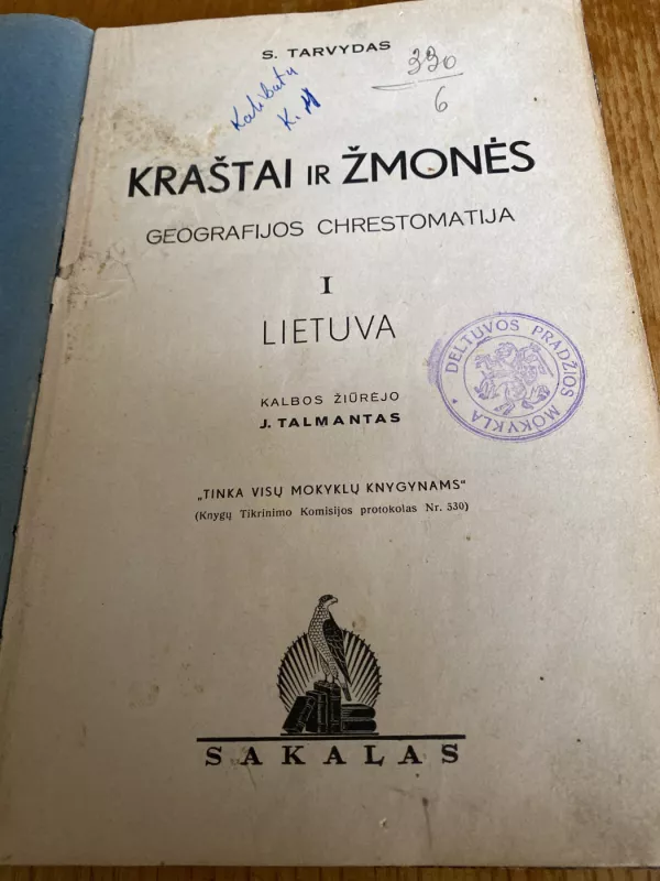 Kraštai ir žmonės. Lietuva. I tomas - Stanislovas Tarvydas, knyga 2